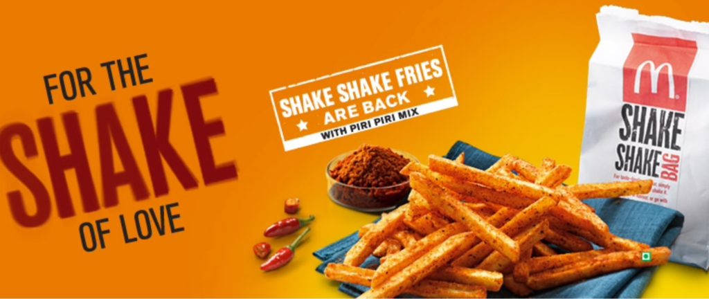 McDonald’s Piri Piri Shake Shake Fries