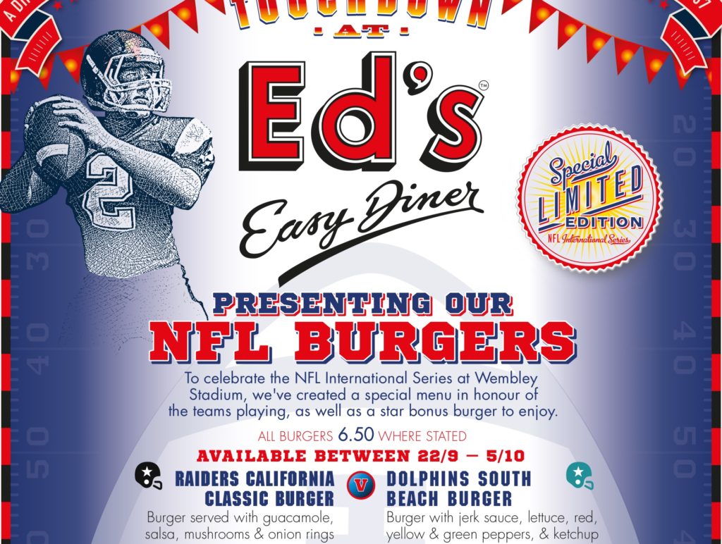 Ed's Easy Diner NFL Burgers