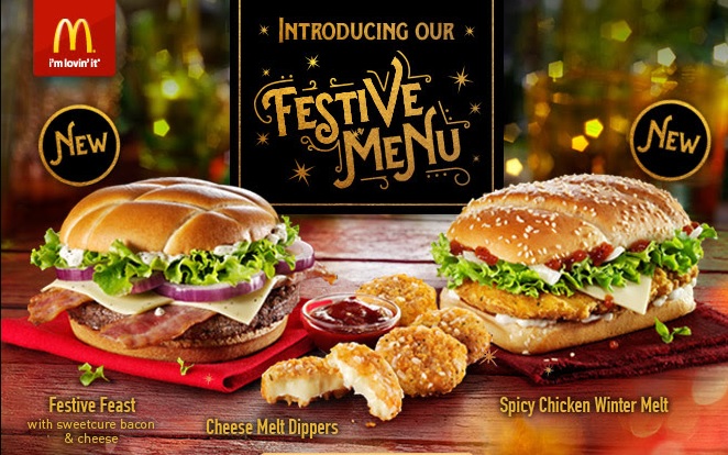 McDonald's Festive Menu 2015