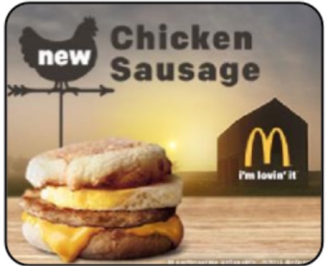 McDonald's Chicken Sausage McMuffin