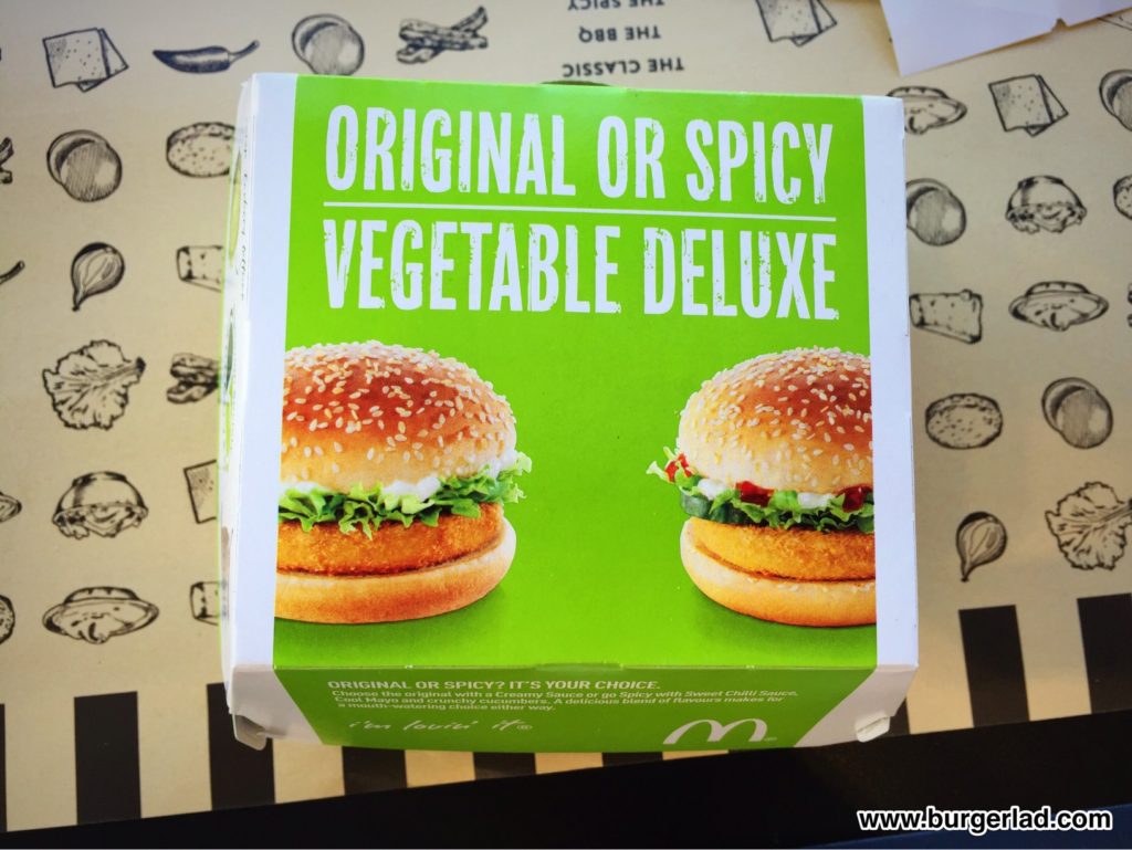 McDonald's Spicy Vegetable Deluxe