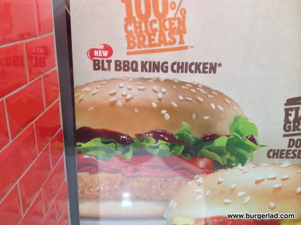 Burger King BLT BBQ King Chicken