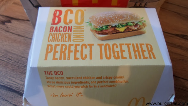 McDonald's BCO Bacon Chicken Onion