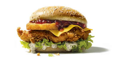 KFC Colonel's Christmas Burger
