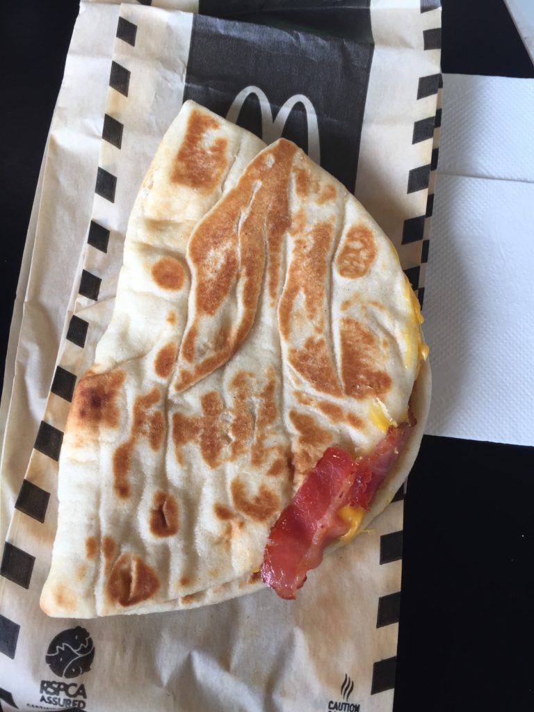 McDonald's Cheesy Bacon Flatbread