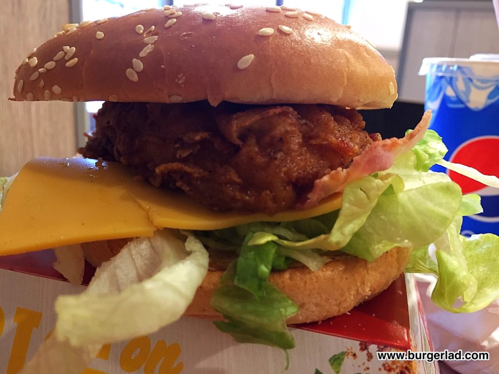 KFC Bacon and Cheese Burger