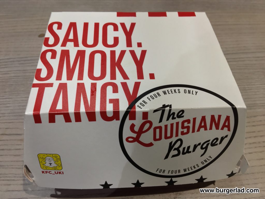 KFC Dirty Louisiana Burger