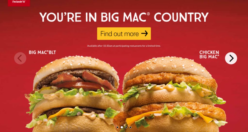 McDonald's Big Mac BLT