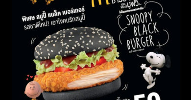 McDonald's Snoopy Black Burger