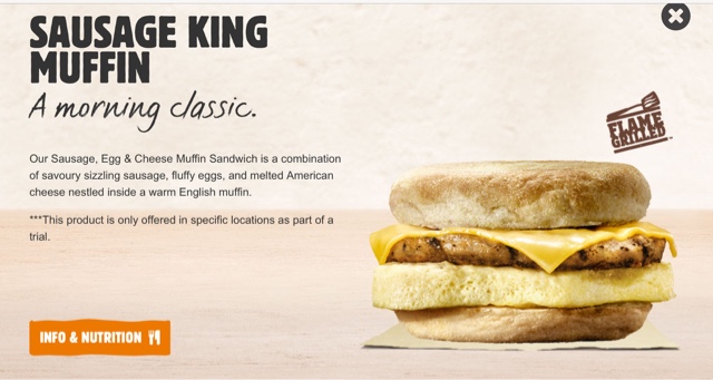 Burger King Breakfast