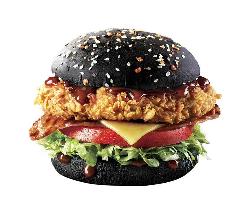 KFC Zinger Black Burger