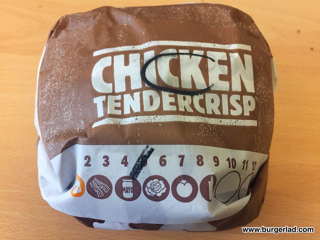Burger King Cajun Chicken Tendercrisp
