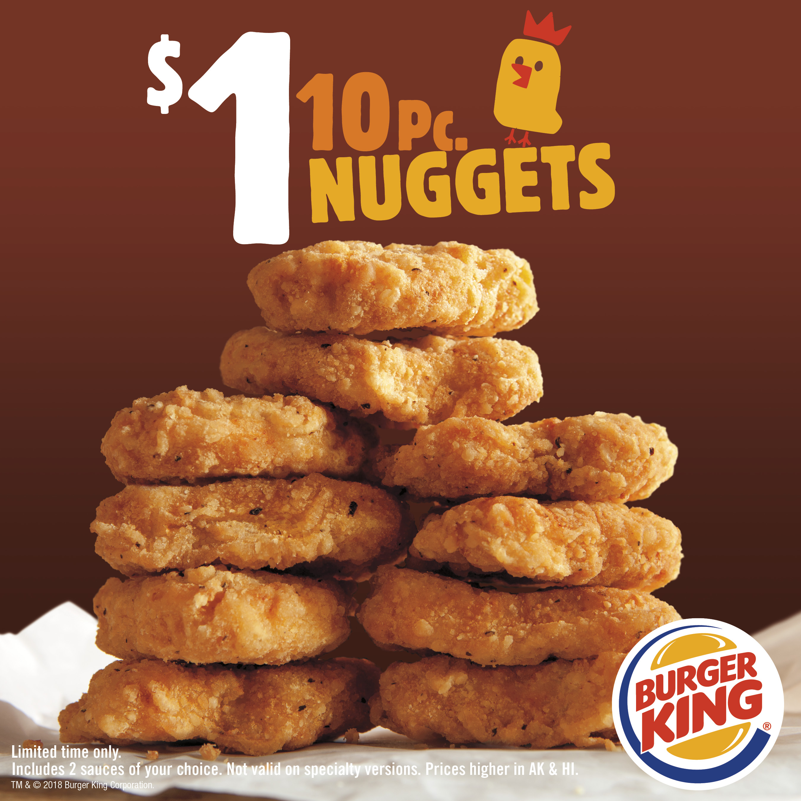 Burger King Chicken Nuggets For One Dollar