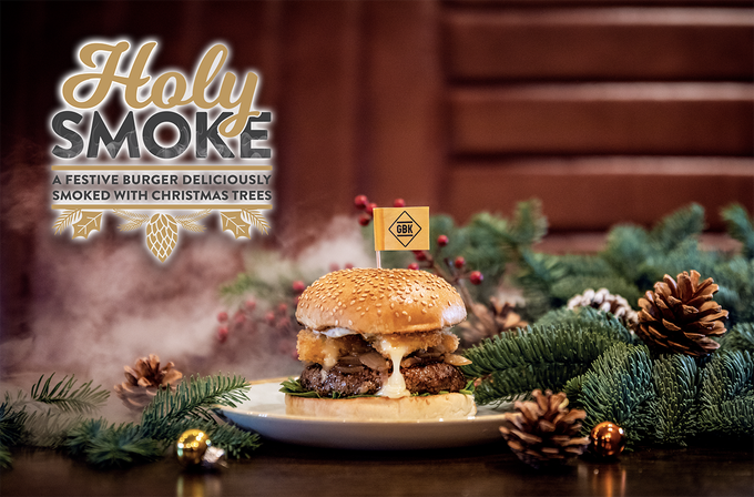 GBK Holy Smoke Christmas Burger
