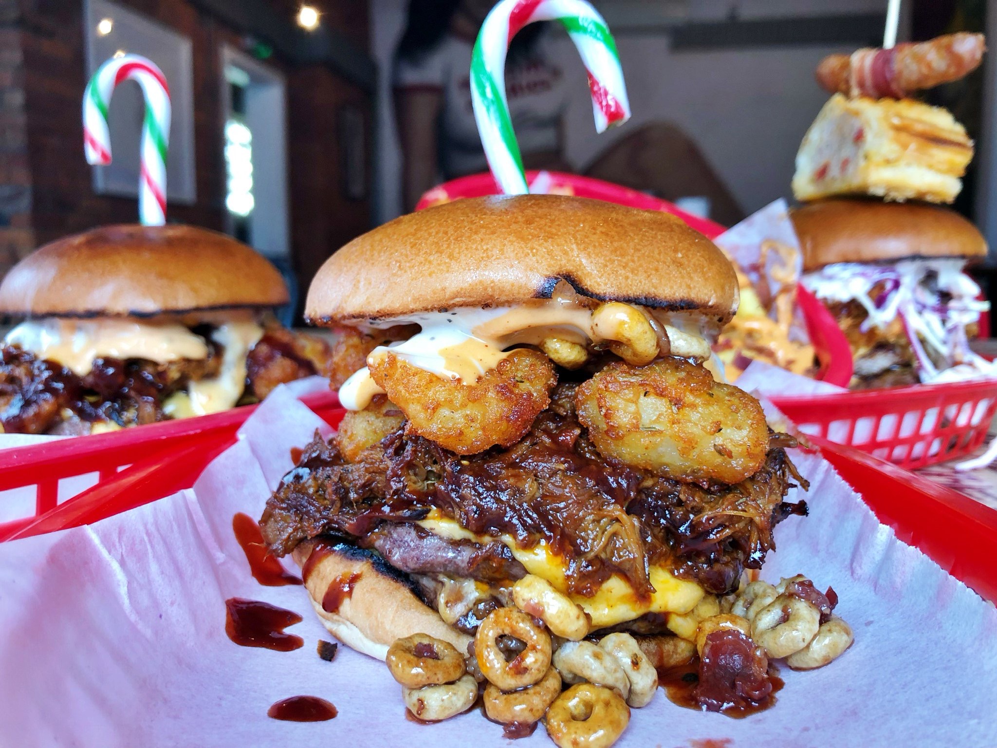 Almost Famous Christmas Burger