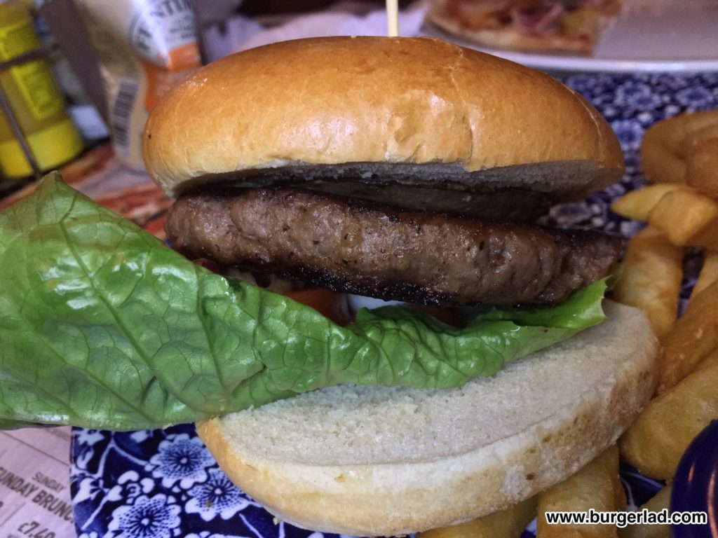 Wetherspoon Hardys Shiraz & Mushroom Beef Burger