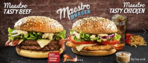 McDonald's Maestro Burgers - Croatia - Tasty Beef & Tasty Chicken