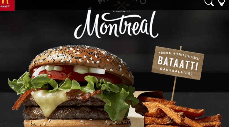 McDonald's Maestro Burgers - Finland - Montreal