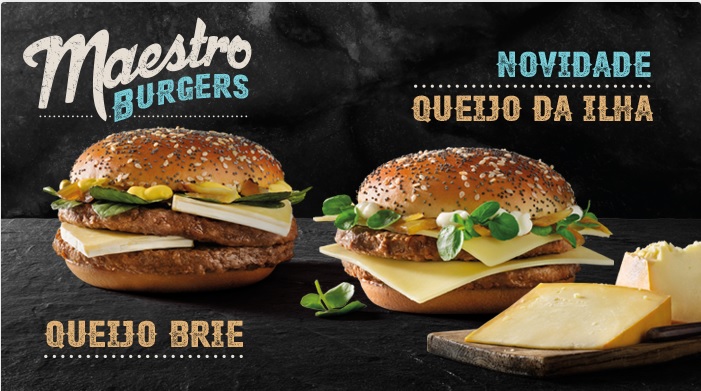 McDonald's Maestro Burgers - Portugal - Queijo Brie & Queijo Da Ilha