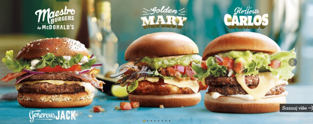 McDonald's Maestro Burgers - Serbia - Golden Mary & Glorious Carlos