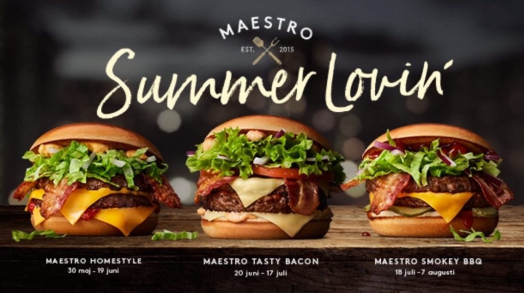 McDonald's Maestro Burgers - Sweden Maestro Summer Lovin'