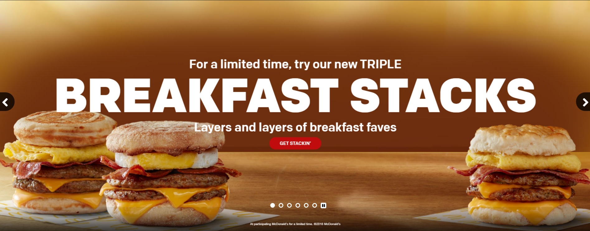 McDonald's Triple Breakfast Stacks UK