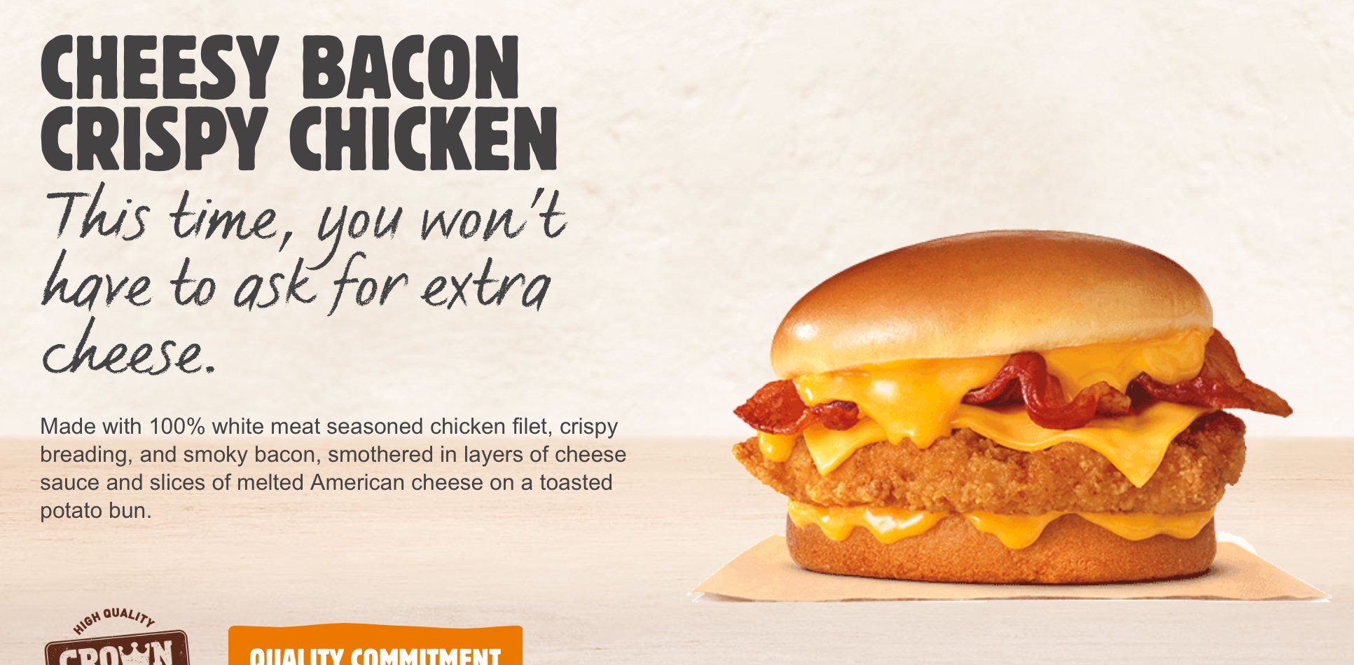 Burger King USA - Cheesy Bacon Crispy Chicken