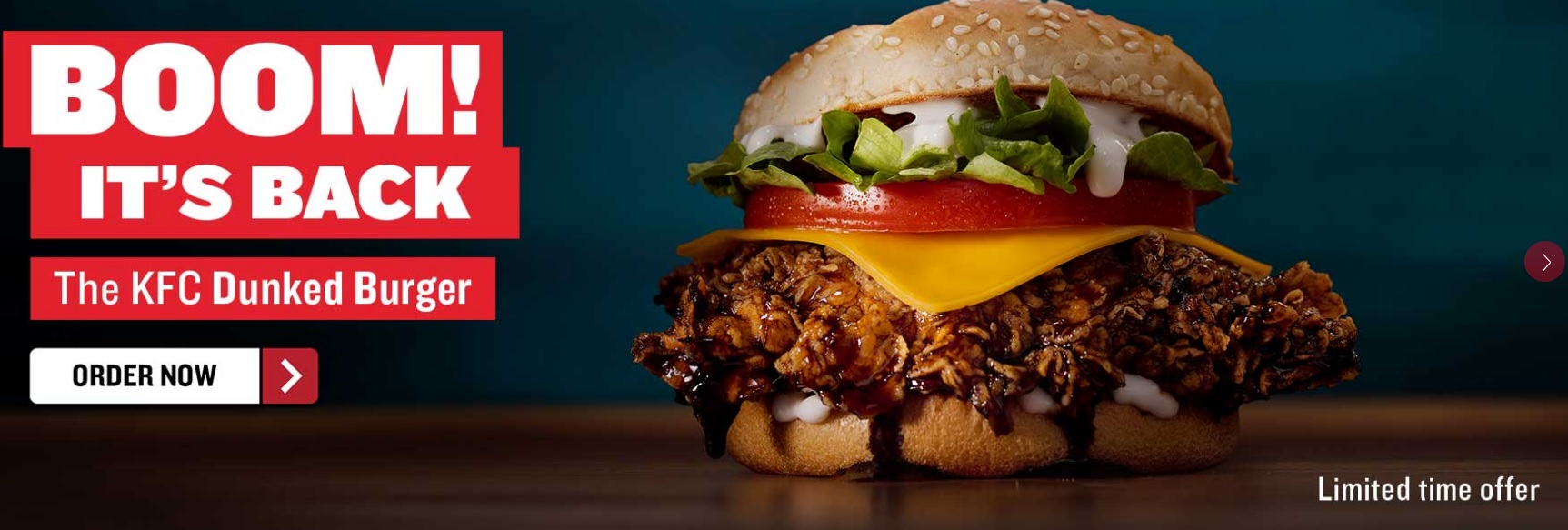 KFC South Africa - Dunked Burger