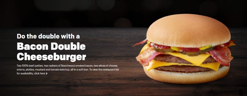 McDonald's Bacon Double Cheeseburger