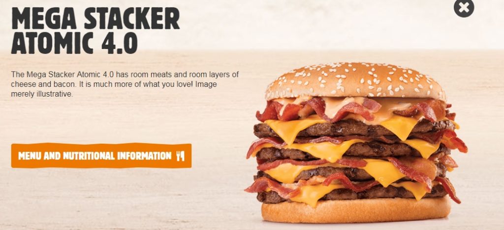Burger King Brazil Mega Stacker Atomic 4.0