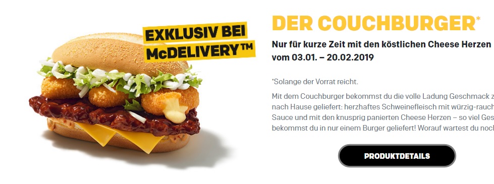 McDonald's Couchburger