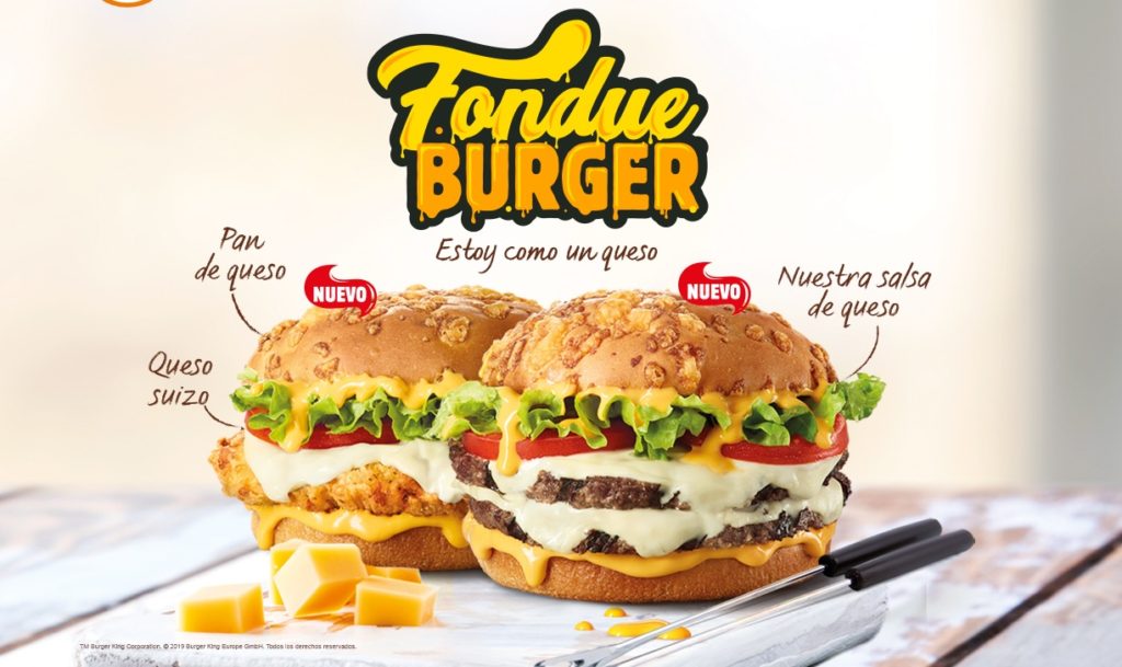 Burger King Spain Fondue Burger
