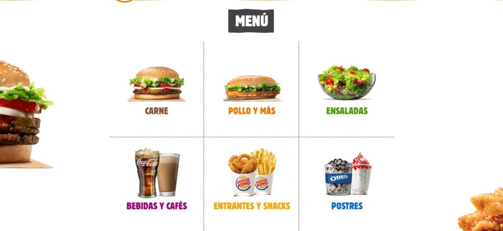 Burger King Spain Menu Prices