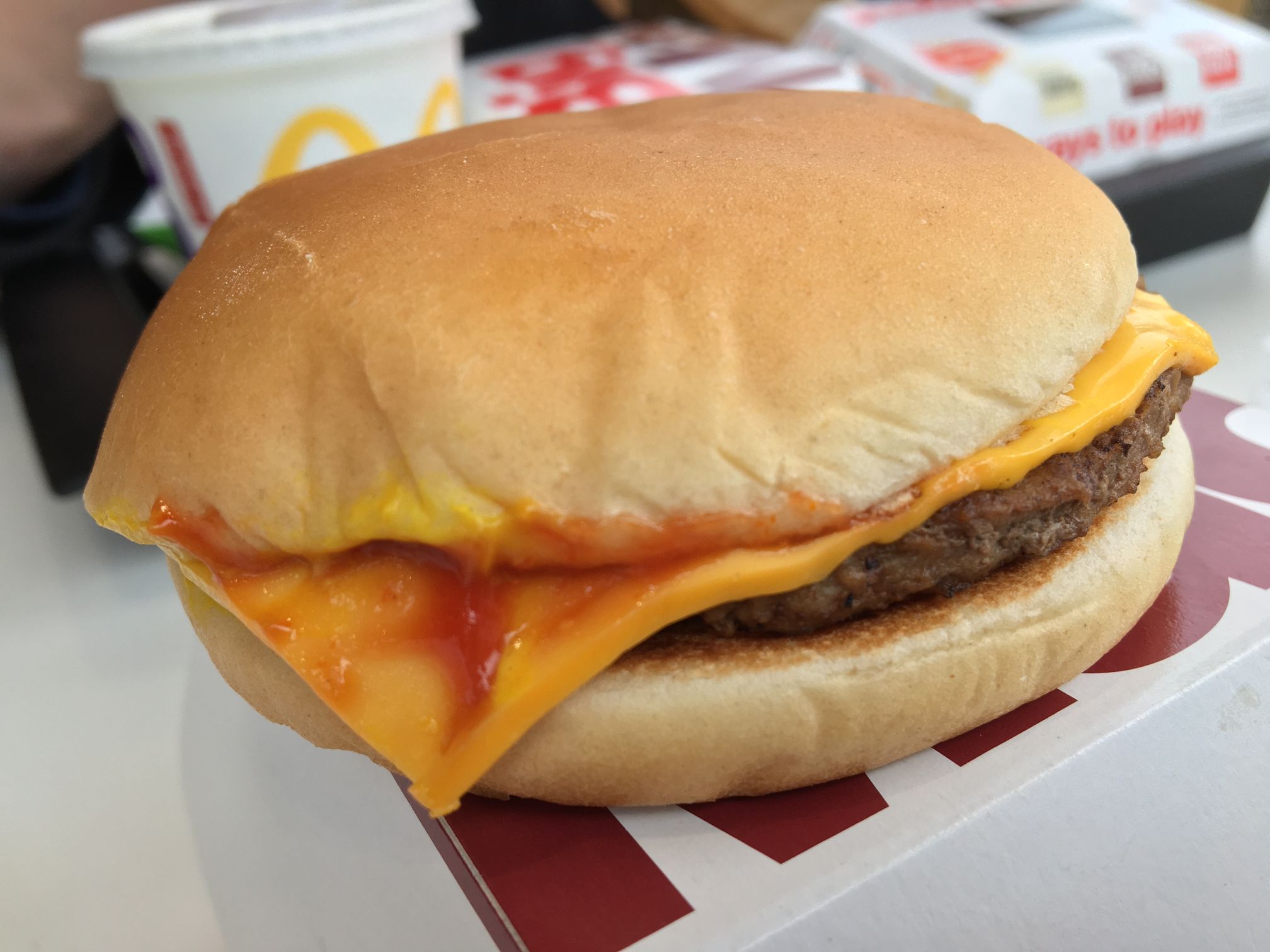 Mcd cheese burger McDonalds 2