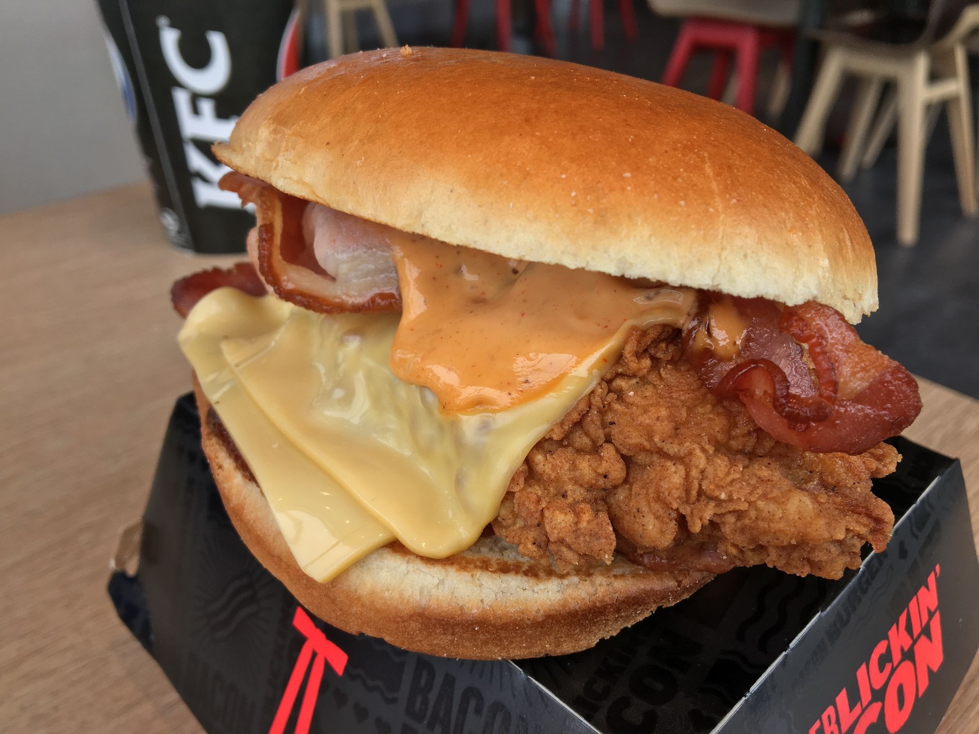 KFC I Love You Bacon Burger