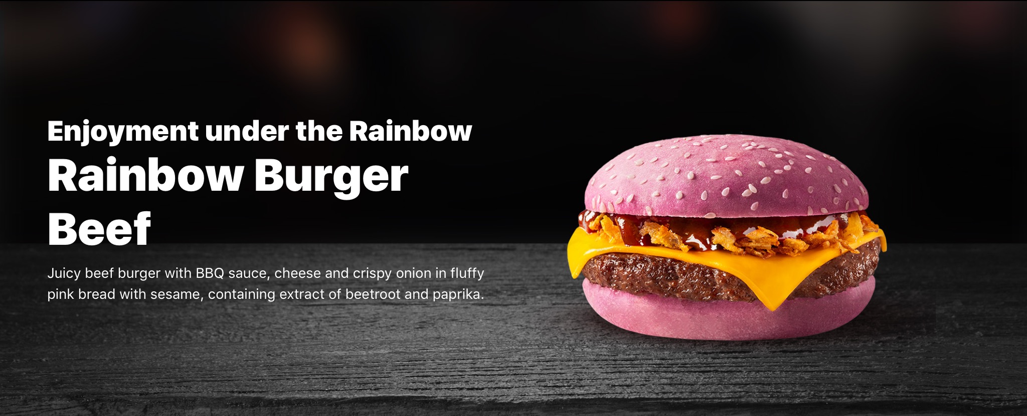 McDonald's Rainbow Burger Beef