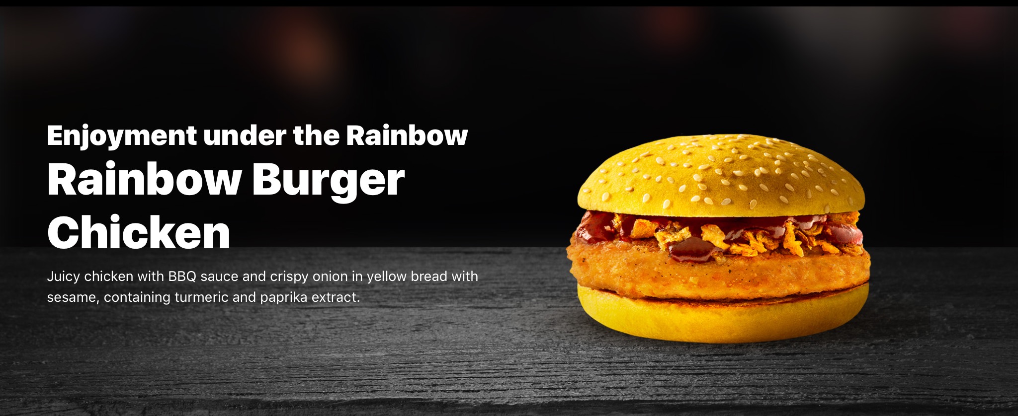 McDonald's Rainbow Burger Chicken