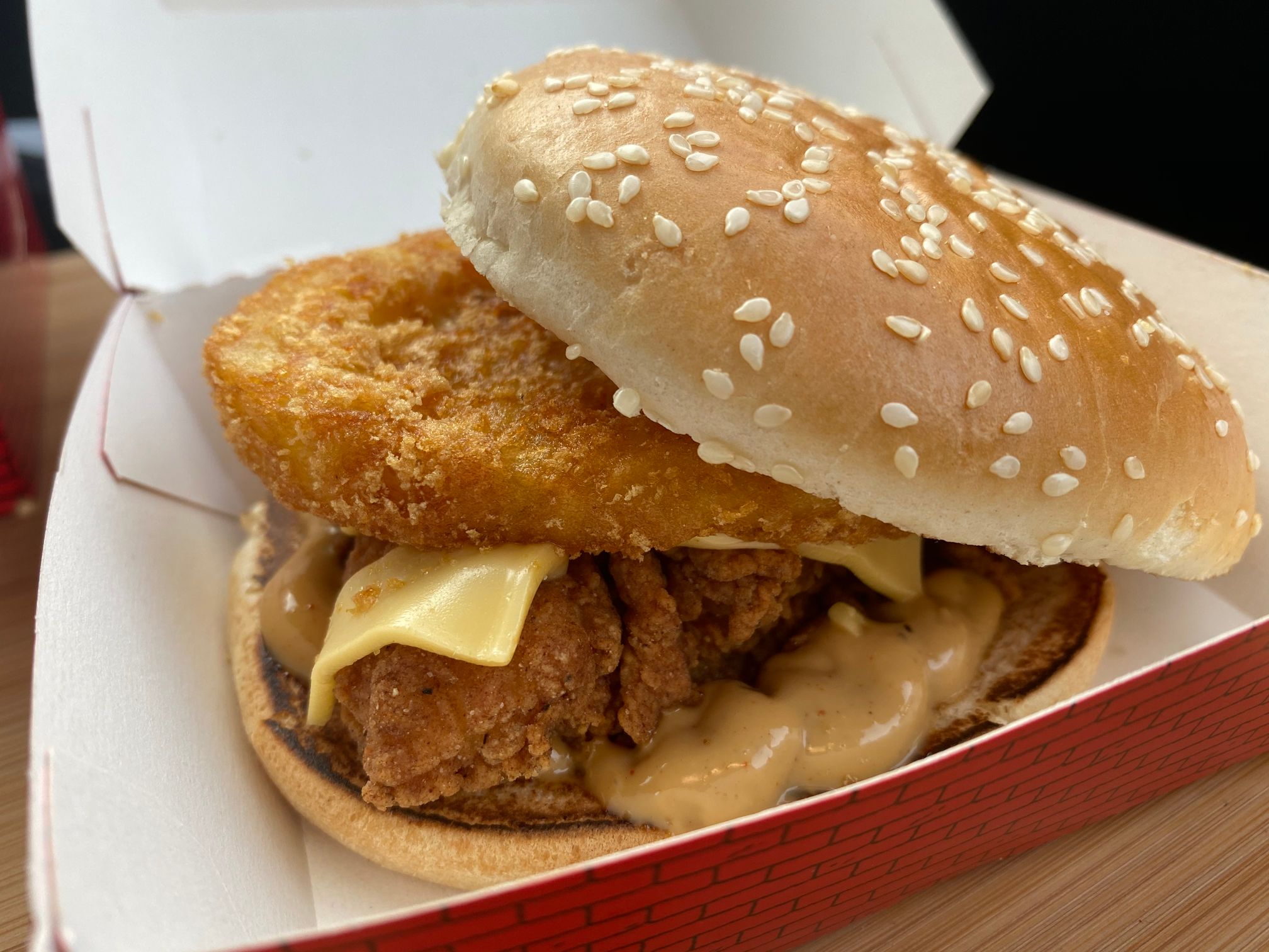 KFC Christmas Gravy Burger