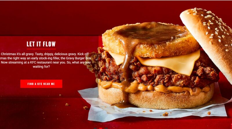 KFC Christmas Gravy Burger