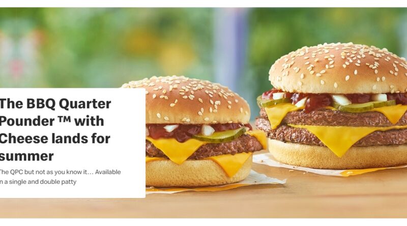 McDonald’s Double BBQ Quarter Pounder with Cheese