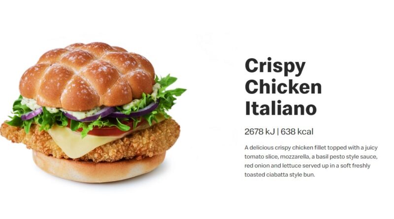 McDonald’s Crispy Chicken Italiano