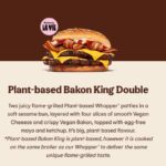 Plant-based Bakon King Double